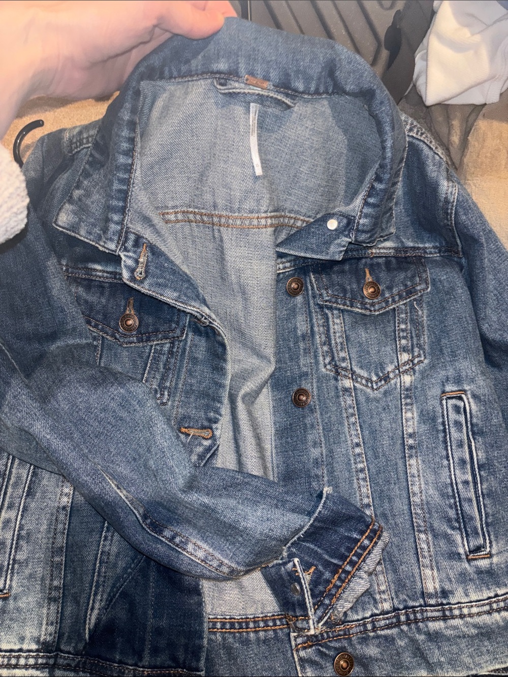 Free People Blue Denim Jacket - Women's Casual Trucker